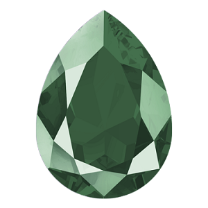 Swarovski 4320 Pear Fancy Stone 18x13mm Crystal Royal Green +